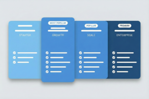 Marketing agency pricing tiers from $2,500 to $15,000+ monthly with included services